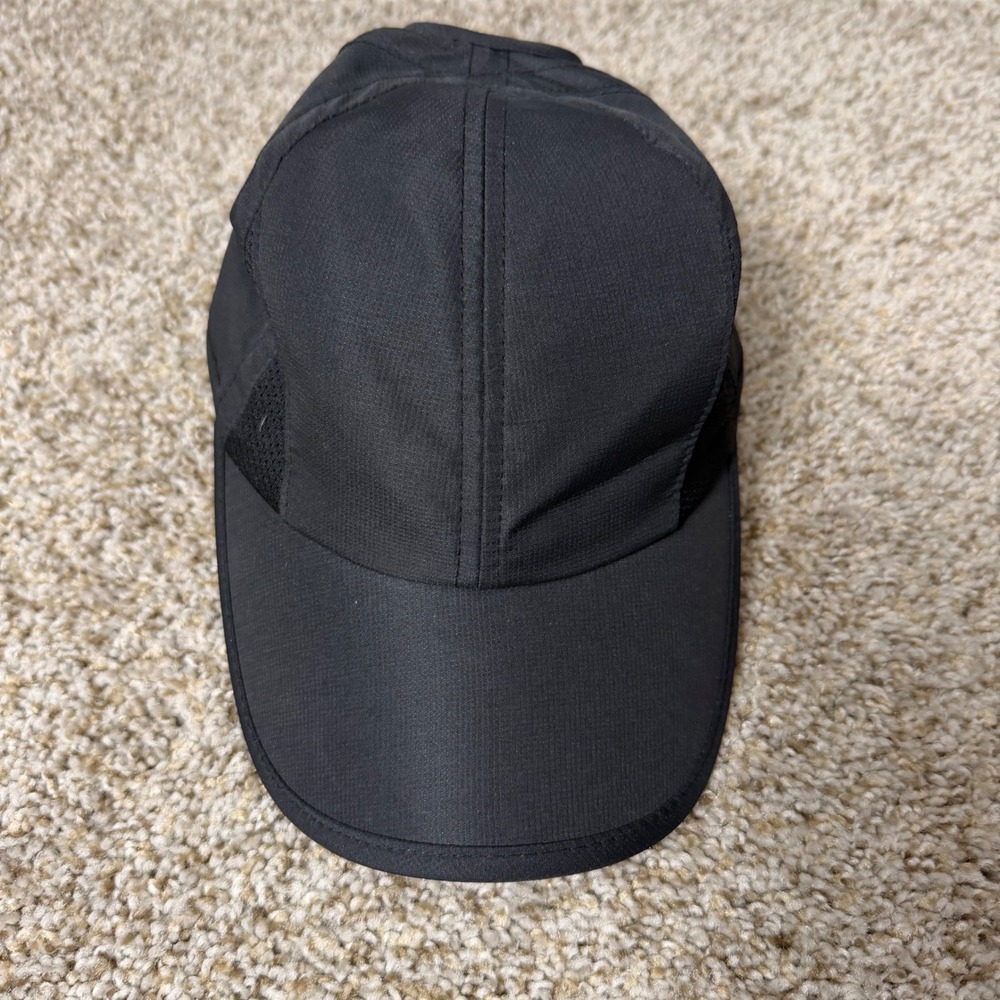 Ponyflo Black Ponytail Hat / Athletic Running Cap Adjustable